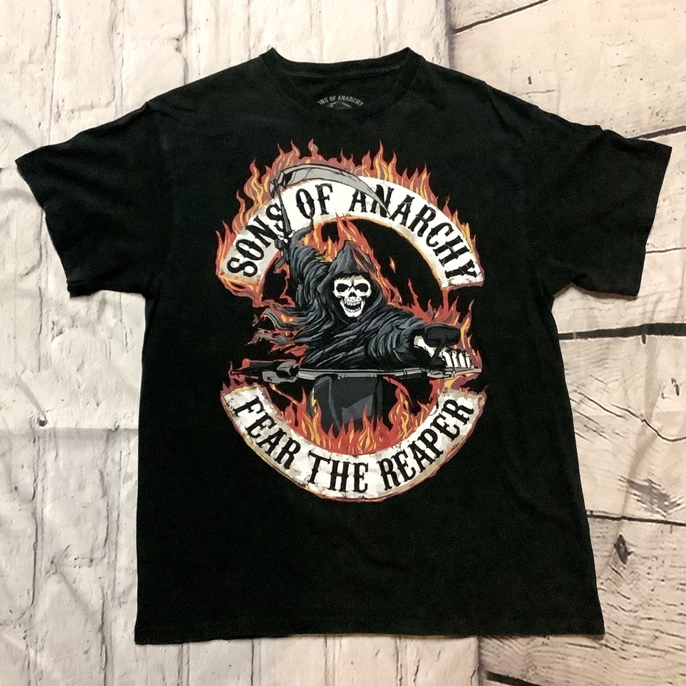 SONS OF ANARCHY FEAR THE REAPER PROSPECTS ROAD GEAR SHIRT.